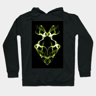 Smoke Art Abstract design ant head (yellow) Hoodie